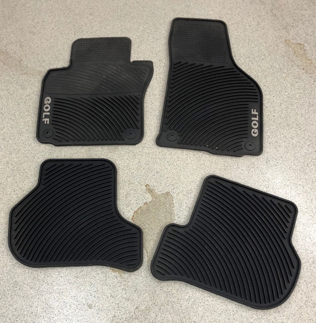 S VW Golf All Weather Floor Mats OEM Front and Rear